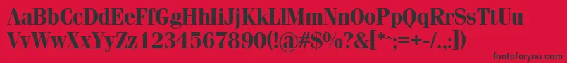 SimeizBold Font – Black Fonts on Red Background