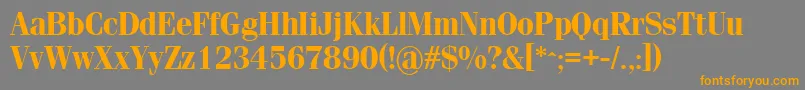 SimeizBold Font – Orange Fonts on Gray Background