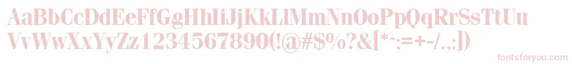 SimeizBold Font – Pink Fonts on White Background