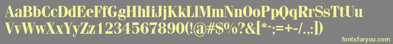 SimeizBold Font – Yellow Fonts on Gray Background