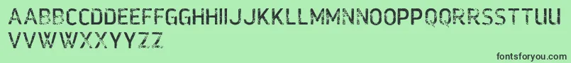 More about VtksMonday Font VtksMonday Font – Black Fonts on Green Background