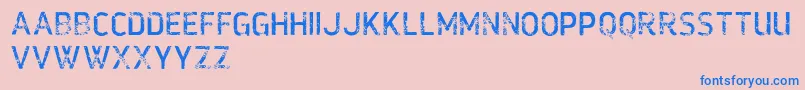 VtksMonday Font – Blue Fonts on Pink Background