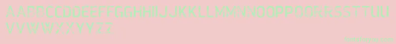 VtksMonday Font – Green Fonts on Pink Background