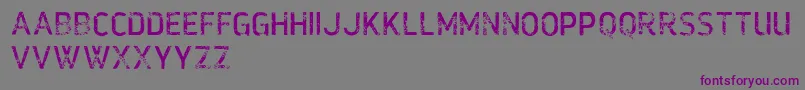VtksMonday Font – Purple Fonts on Gray Background