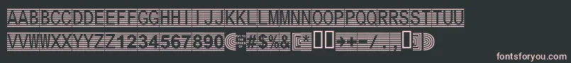 Шрифт Secure3a – розовые шрифты на чёрном фоне