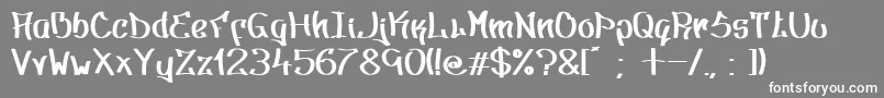 フォントType2 – 灰色の背景に白い文字