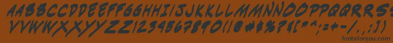 Indiksbi0 Font – Black Fonts on Brown Background