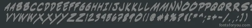 Indiksbi0 Font – Gray Fonts on Black Background