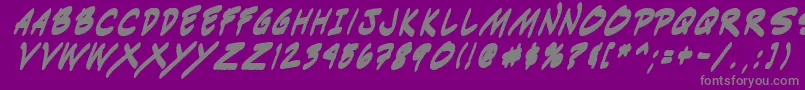 Indiksbi0 Font – Gray Fonts on Purple Background