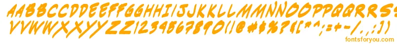 Indiksbi0 Font – Orange Fonts on White Background