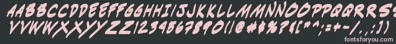 Indiksbi0 Font – Pink Fonts on Black Background