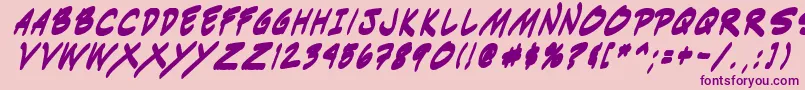 Indiksbi0 Font – Purple Fonts on Pink Background