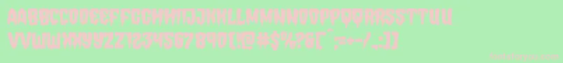 Hemogoblin Font – Pink Fonts on Green Background