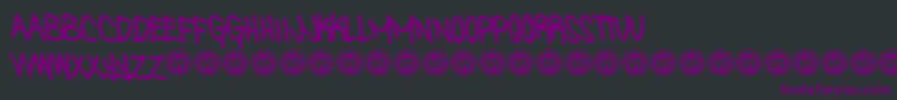 SniffinpaintRegular Font – Purple Fonts on Black Background