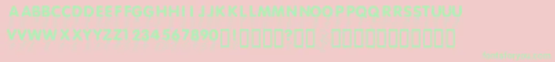 LmsPicnicParade Font – Green Fonts on Pink Background