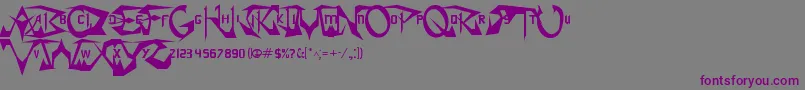 More about SoulCalibur Font SoulCalibur Font – Purple Fonts on Gray Background