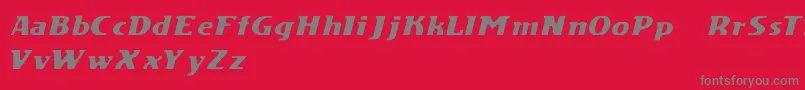 fuente DsMotionDemoItalic – Fuentes Grises Sobre Fondo Rojo