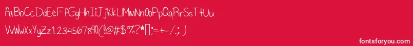 Shavedice Font – White Fonts on Red Background