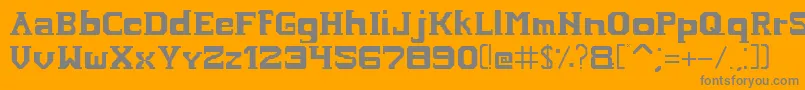 En savoir plus sur la police Hardcopyfont Police Hardcopyfont – polices grises sur fond orange