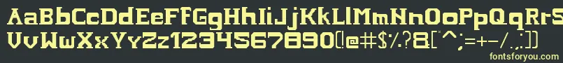 Подробнее о шрифте Hardcopyfont Шрифт Hardcopyfont – жёлтые шрифты на чёрном фоне