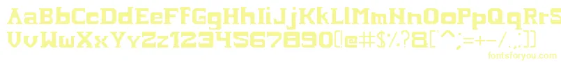 フォントHardcopyfont – 黄色のフォント