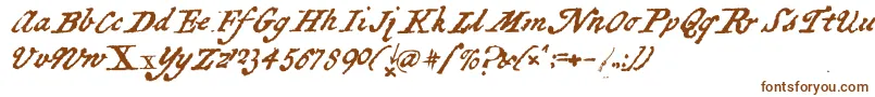Шрифт BlackSamsGold – коричневые шрифты