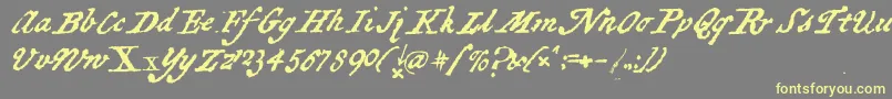 BlackSamsGold Font – Yellow Fonts on Gray Background