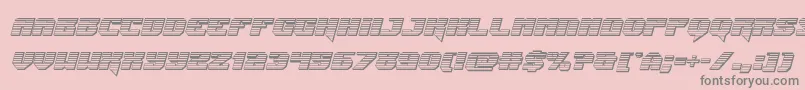 Jumperschromeital Font – Gray Fonts on Pink Background