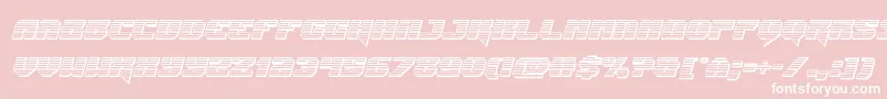 Jumperschromeital Font – White Fonts on Pink Background