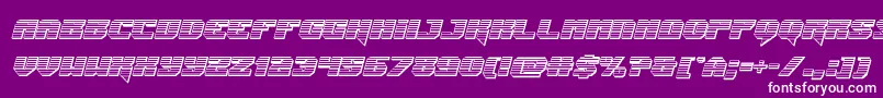 Jumperschromeital Font – White Fonts on Purple Background