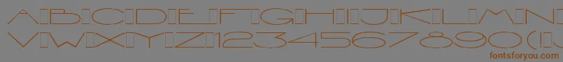 Police ViennaExtendedLetPlain.1.0 – polices brunes sur fond gris