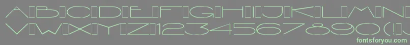 Police ViennaExtendedLetPlain.1.0 – polices vertes sur fond gris