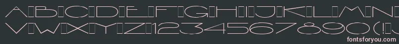 ViennaExtendedLetPlain.1.0 Font – Pink Fonts on Black Background
