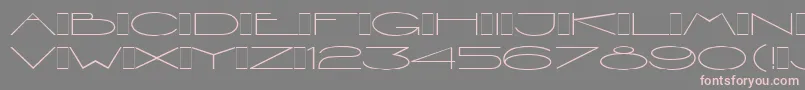 ViennaExtendedLetPlain.1.0 Font – Pink Fonts on Gray Background