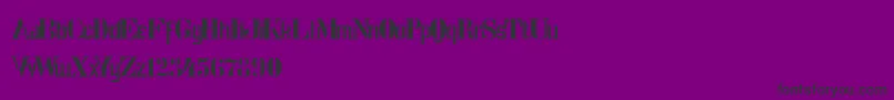 StencilIntellectaLimitedSet Font – Black Fonts on Purple Background