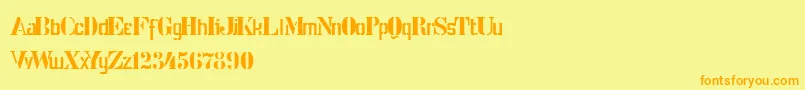 Подробнее о шрифте StencilIntellectaLimitedSet Шрифт StencilIntellectaLimitedSet – оранжевые шрифты на жёлтом фоне