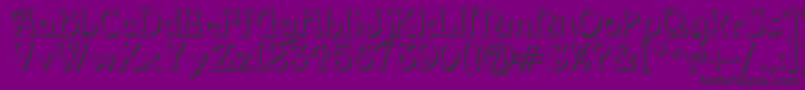 GrangeShadow Font – Black Fonts on Purple Background