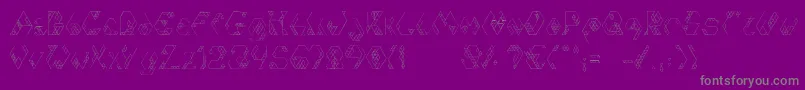 Police IsoHandmade – polices grises sur fond violet