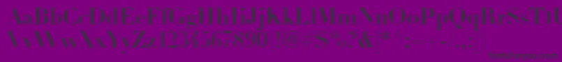 DidotltstdHeadline-Schriftart – Schwarze Schriften auf violettem Hintergrund