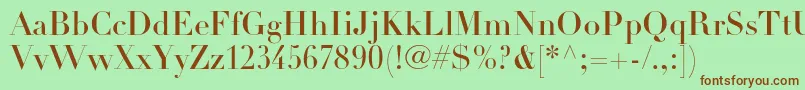 DidotltstdHeadline Font – Brown Fonts on Green Background