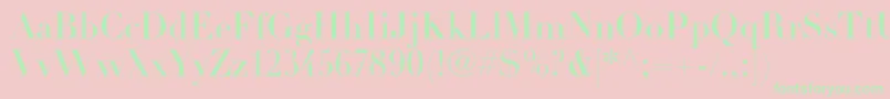DidotltstdHeadline Font – Green Fonts on Pink Background