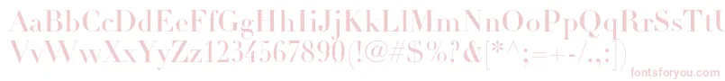 DidotltstdHeadline Font – Pink Fonts on White Background