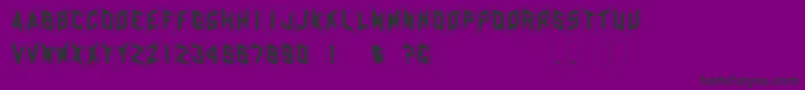 Shohl-Schriftart – Schwarze Schriften auf violettem Hintergrund