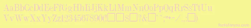 Шрифт NeoForge – розовые шрифты на жёлтом фоне