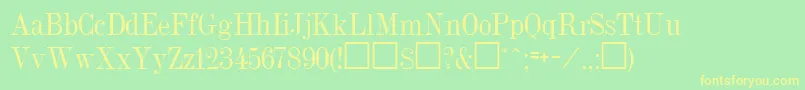 NeoForge Font – Yellow Fonts on Green Background