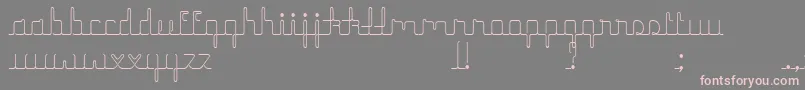 HerrlichesScript Font – Pink Fonts on Gray Background