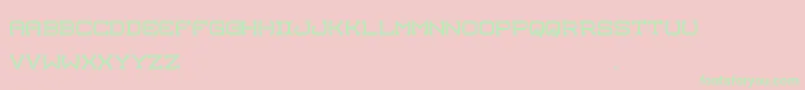 Manlike Font – Green Fonts on Pink Background