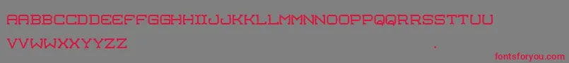 フォントManlike – 赤い文字の灰色の背景
