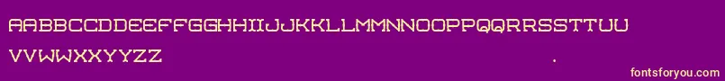 Manlike Font – Yellow Fonts on Purple Background