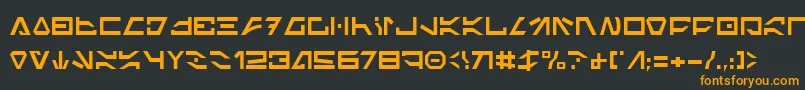 ImperialCode Font – Orange Fonts on Black Background